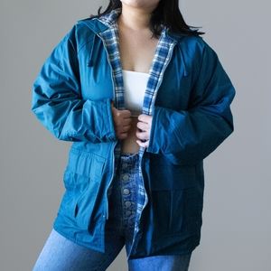 Vintage Blue Rain Coat